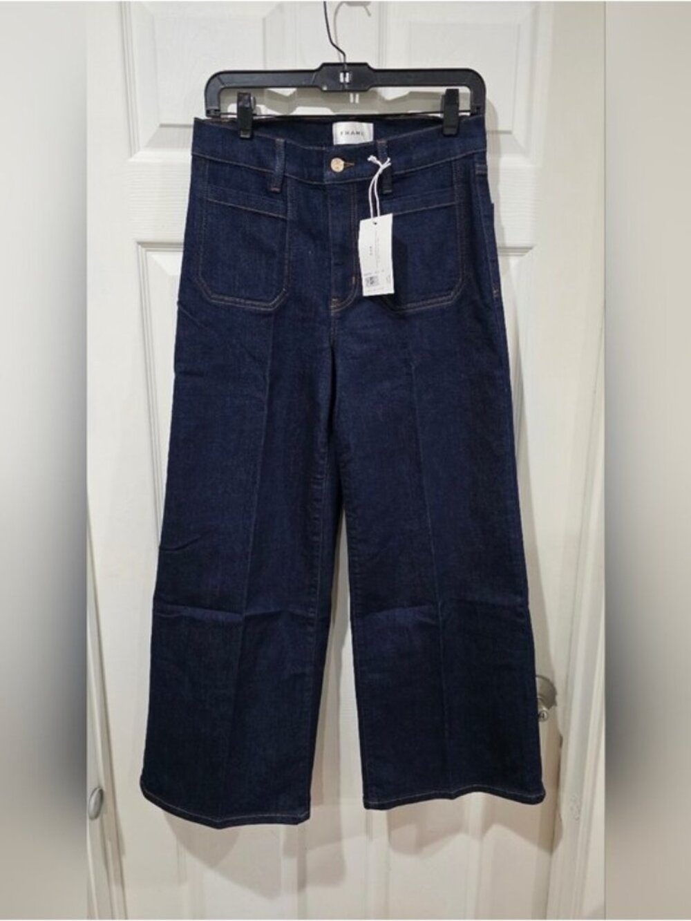 Frame Le Pixie Slim Palazzo Modern Pocket - Picture 3 of 9